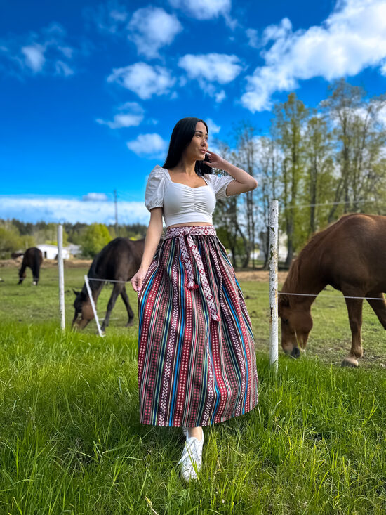 Brūni Līgo svētku maxi svārki